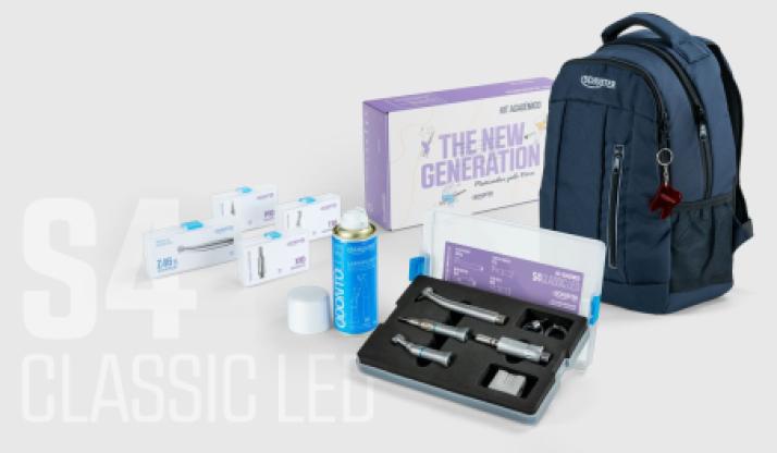 Kit Acadêmico de Peças de Mão S4 CLASSIC LED - Schuster